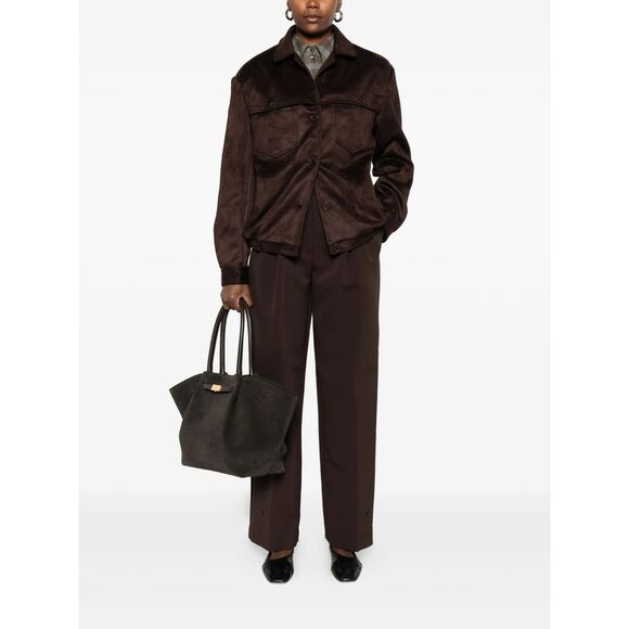 The Frankie Shop Brown Trousers - High-Waisted Trousers Women